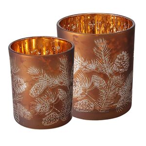 Набор стеклянных подсвечников Suerte Pigne 8-10 см, 2 шт Boltze фото 4