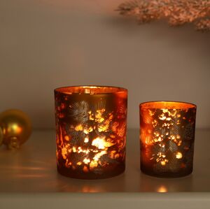 Набор стеклянных подсвечников Campane Pigne 8-10 см, 2 шт Boltze фото 3