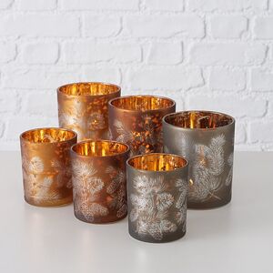 Набор стеклянных подсвечников Suerte Pigne 8-10 см, 2 шт Boltze фото 7