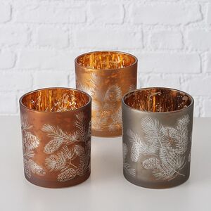 Набор стеклянных подсвечников Pigne 8-10 см, 2 шт Boltze фото 6