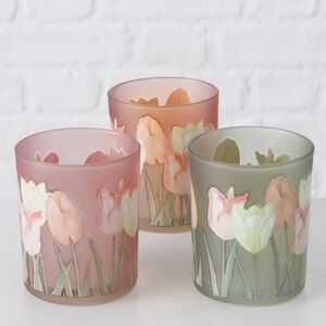 Набор стеклянных подсвечников Тюльпаны - Rincone la Piedra 8-10 см, 2 шт Boltze фото 9