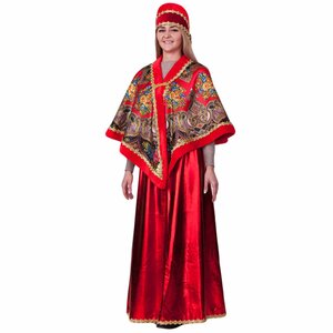 Карнавальный костюм для взрослых Народный красный, 48-50 размер