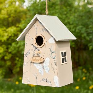 Садовое украшение Скворечник Мориньер 22*15 см бежевый