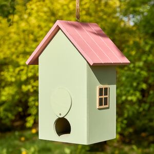 Садовое украшение Скворечник Mondoro 22*15 см розовый Boltze фото 3