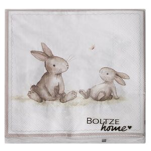 Бумажные салфетки Bunny Friends 17*17 см, 20 шт