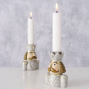 Набор декоративных подсвечников Бравые Гвардейцы Королевства 9 см, 2 шт Boltze фото 3