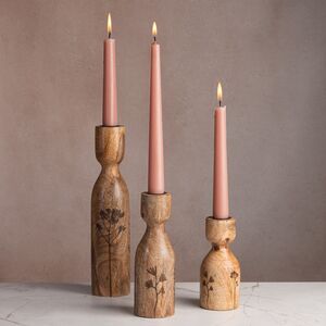 Набор деревянных подсвечников Альбаредо 13-26 см, 3 шт Boltze фото 1