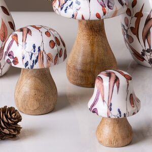 Набор декоративных фигур Грибы Rosamel 7-11 см, 3 шт Boltze фото 5