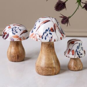 Набор декоративных фигур Грибы Rosamel 7-11 см, 3 шт Boltze фото 1