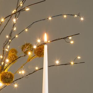 Набор светящихся веток Luminoso Bosque 90 см, 200 теплых белых LED ламп, 5 шт, таймер, IP44 Edelman фото 4