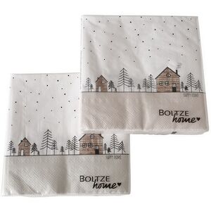 Бумажные салфетки Домики Харлема 17*17 см бежевые, 20 шт Boltze фото 2