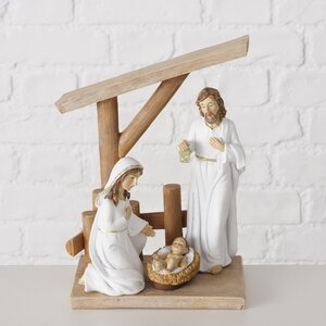 Рождественский вертеп Святое Семейство у колыбели Иисуса 21*17 см Boltze фото 2