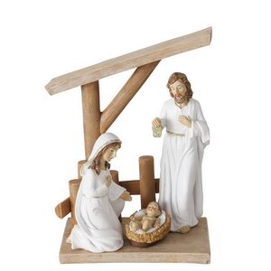 Рождественский вертеп Святое Семейство у колыбели Иисуса 21*17 см Boltze фото 6