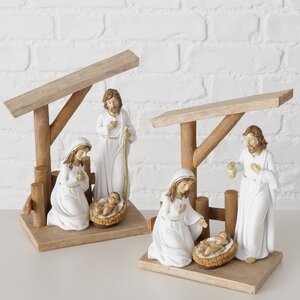 Рождественский вертеп Святое Семейство у колыбели Иисуса 21*17 см Boltze фото 4