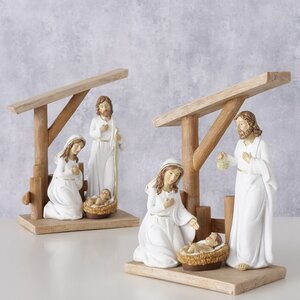 Рождественский вертеп Святое Семейство у колыбели Иисуса 21*17 см Boltze фото 5