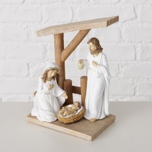 Рождественский вертеп Святое Семейство у колыбели Иисуса 21*17 см Boltze фото 1