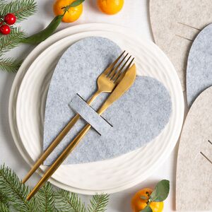 Конверты для столовых приборов Meranges - Сердце 21*20 см, 4 шт Boltze фото 4