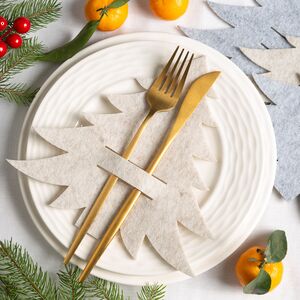 Конверты для столовых приборов Meranges - Елочка 21*20 см, 4 шт