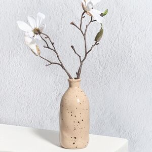 Керамическая ваза для цветов Фуэнте-Аламо 15 см бежевая