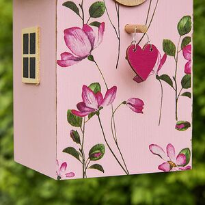 Садовое украшение Скворечник Primula 22 см розовый Boltze фото 4