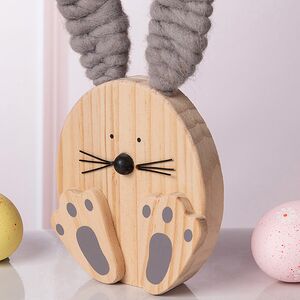 Декоративная фигурка Кролик Джуниор 20 см серый Boltze фото 2