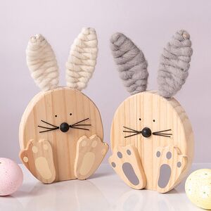 Декоративная фигурка Кролик Джуниор 20 см серый Boltze фото 3