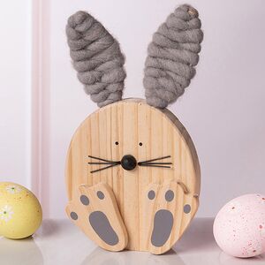 Декоративная фигурка Кролик Джуниор 20 см серый Boltze фото 1