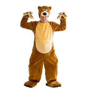 Взрослый карнавальный костюм Бурый медведь, 50-52 размер