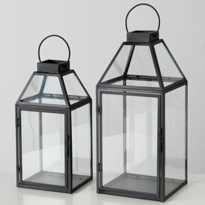 Декоративный подсвечник-фонарь Брайтон 46*21 см черный Boltze фото 4