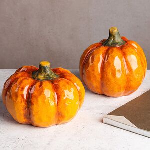 Набор декоративных фигур Тыквы Swindon 14 см, 2 шт Boltze фото 6