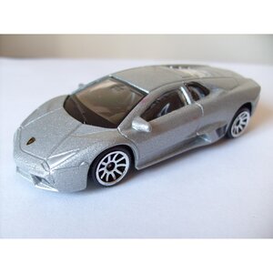 Машинка металлическая Lamborghini Reventon 1:64 см 7.5 см серебряный Majorette фото 4