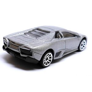 Машинка металлическая Lamborghini Reventon 1:64 см 7.5 см серебряный Majorette фото 2