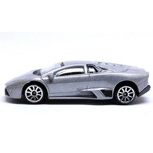 Машинка металлическая Lamborghini Reventon 1:64 см 7.5 см серебряный Majorette фото 3