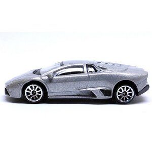 Машинка металлическая Lamborghini Reventon 1:64 см 7.5 см серебряный Majorette фото 3