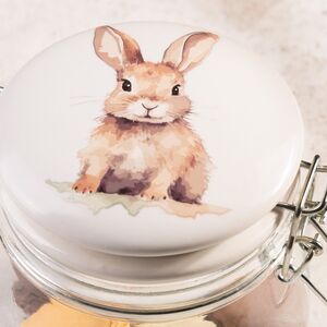 Стеклянная банка для хранения Кролик Этьен 11 см, 450 мл Boltze (Больтце) фото 2