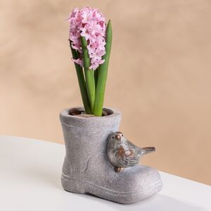 Садовое кашпо Сапожок Эрмстон - Птичка 13*11 см