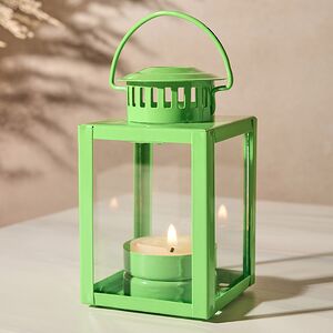 Подсвечник-фонарь Уинкли 10 см зеленый
