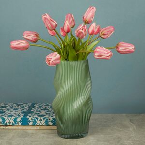 Стеклянная ваза для цветов Вилландри 30 см Boltze фото 4