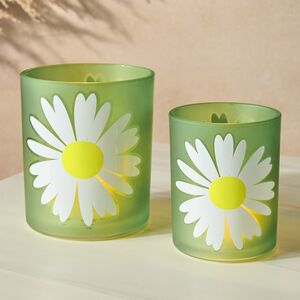 Набор стеклянных подсвечников White Daisy 7-9 см, 2 шт