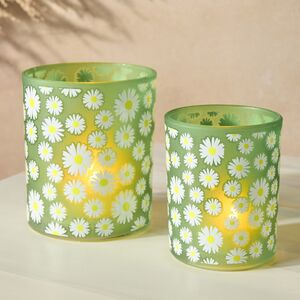 Набор стеклянных подсвечников Field Daisy 9-11 см, 2 шт