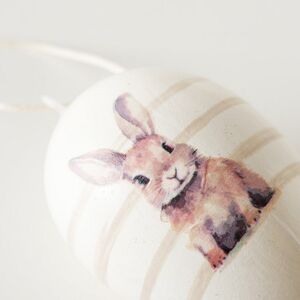 Пасхальные украшения Яйца: Cute Bunny 6 см, 12 шт, подвеска Boltze фото 3