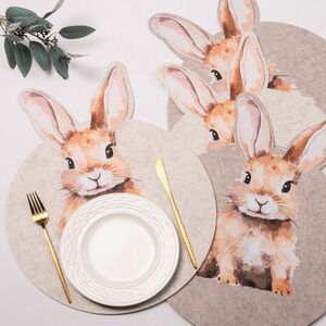 Набор плейсматов Пушистые Кролики 48*38 см, 4 шт