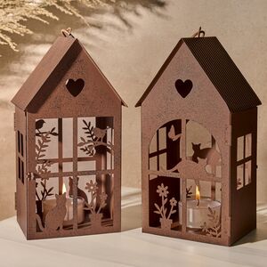 Набор подсвечников - домиков Карсуис 25 см, 2 шт