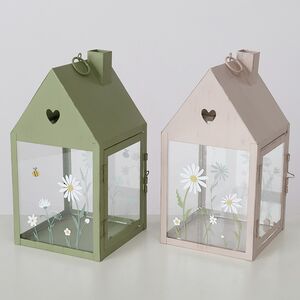 Подсвечник - домик Camomile 27*14 см розовый Boltze фото 2