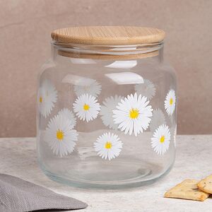 Стеклянная банка для хранения Ромашковое Поле 11 см