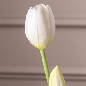 Силиконовые цветы Тюльпаны Грейт Милтон белые 40 см, 7 шт Boltze фото 4