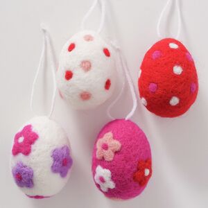 Пасхальные украшения Яйца Pink Easter 6 см, 4 шт, подвеска