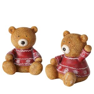 Набор декоративных фигурок Мишки Бэйли - Уютная Зима 11 см, 2 шт Boltze фото 8