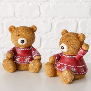 Набор декоративных фигурок Мишки Бэйли - Уютная Зима 11 см, 2 шт Boltze фото 1