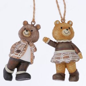 Елочные игрушки Мишки Вудсон - Winter Dreamers 6 см, 2 шт Boltze фото 1
